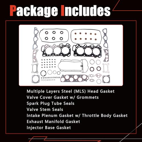 HS26509PT MLS Cylinder Head Gasket Set Fit for 2008-2017 Honda Accord Odyssey Pilot Ridgeline Crosstour 2009-2015 Acura RDX Tl Tsx 3.5L J35Z2 J35Z3 - Image 5