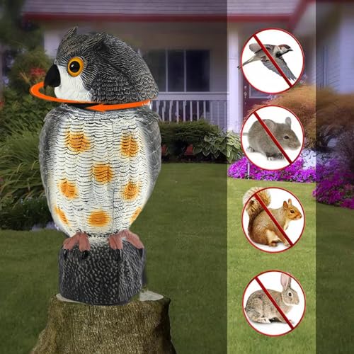 Señuelo de búho para decoración exterior de jardín y protección natural de plantas 5