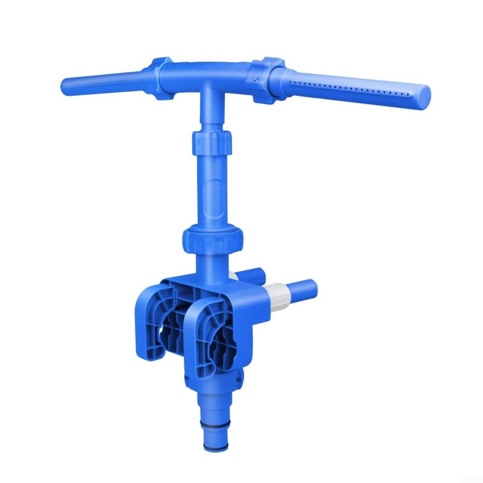 Evenoonest Pool Water Sprinkler, Dual Nozzle Fountain Jet Spray Plastic for Outdoor Pool Cooling Customizable Flow Grey Blue 1 Set(Blue)