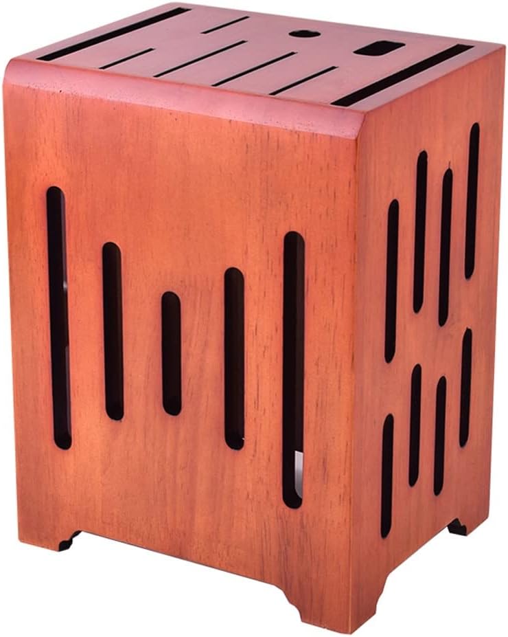 Utensils Holder Kitchen Knife Storage Holder Solid Wood Knife Household Table Rack Kitchen Warehouse Kitchen Utensils Organizer (Material: A