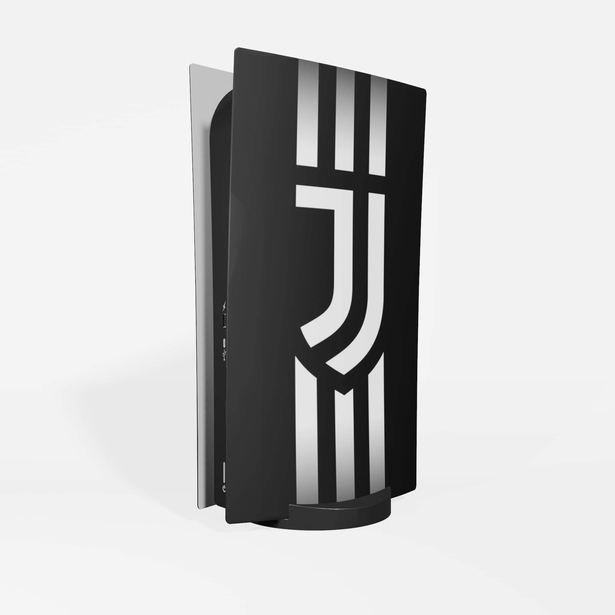 MaD Vision® Extra-Durable Skin Kit per PlayStation 5 (PS5) Digital | Set di Pellicole Adesive in Vinile Opaco per la Console e 2 Controller - per Juventus Design