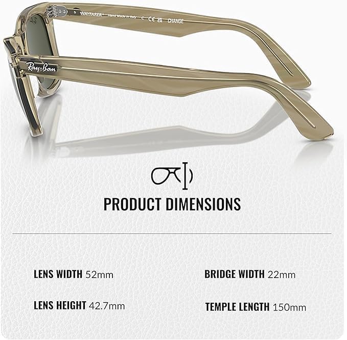 Ray-Ban RB2140F ORIGINAL WAYFARER CHANGE Square Shape Sunglasses with Official Eyewear Kit