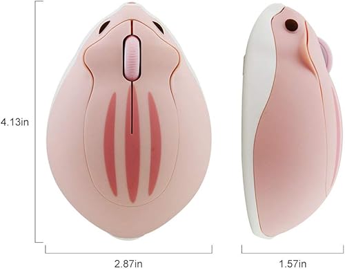 Miniatura 8 de Ratón inalámbrico de 24 GHz forma de hámster con menos ruido portátil óptico 1200 DPI ratones USB inalámbrico para PC laptop laptop laptop MacBook