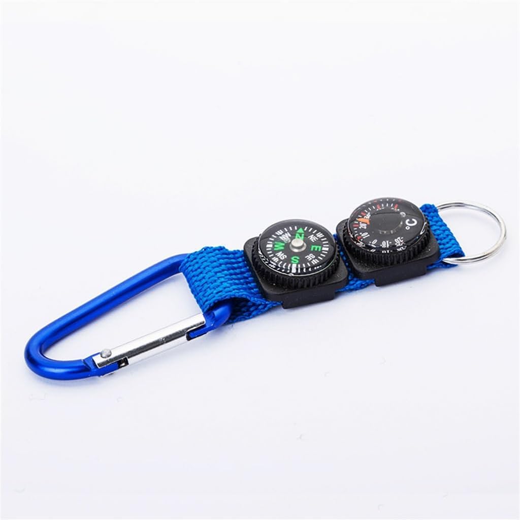 Supply Webbing Thermometer Compass Aluminum Mountaineering Buckle 360 Degrees