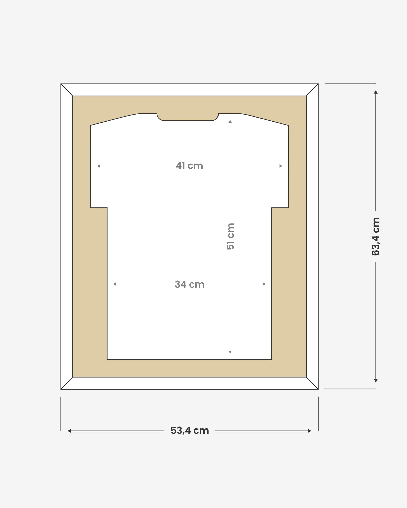 ARTIS - Bilderrahmen für Trikot Premium - Trikotrahmen Fußball aus Holz - Objektrahmen 53,4x63,4x5 cm - Handball, Volleyball Trikot Rahmen – Jersey Frame für Sporttrikots – Frametheshirt Schwarz