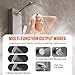 VEVOR Shower Panel Tower System, 5 Shower Modes, Digital Display Shower Panel, Rainfall, 8 Massage Jets, Tub Spout, 3-Setting Handheld Shower Head 59