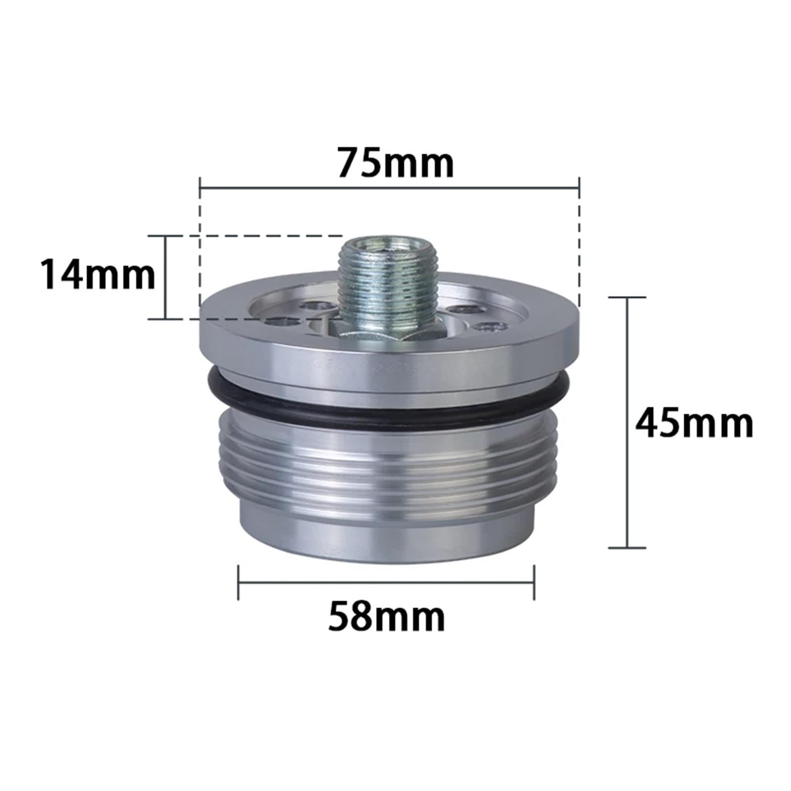 Adaptador de Filtro de Aceite de Aluminio para conversión automática, Placa sándwich de Aceite de Aluminio Billet Compatible con los Modelos Smart Fortwo 450 SW6-SI