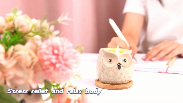 Kinforse Scented Candles Gifts for Women, Birthday Presents for Women,Owl Gifts for Women Sweet Orange Candle, Best Friend Unique Happy Birthday Bath Candle Set … - Image 8