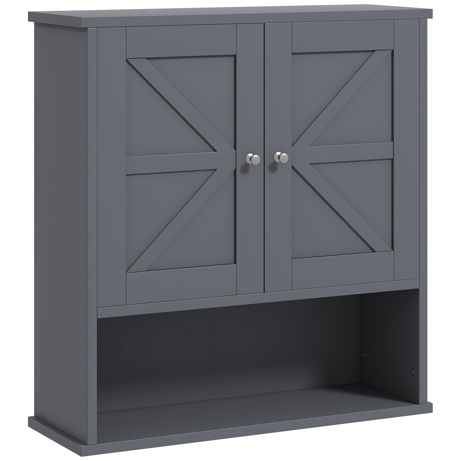 Farmhouse Bathroom Cabinet with Adjustable Shelf