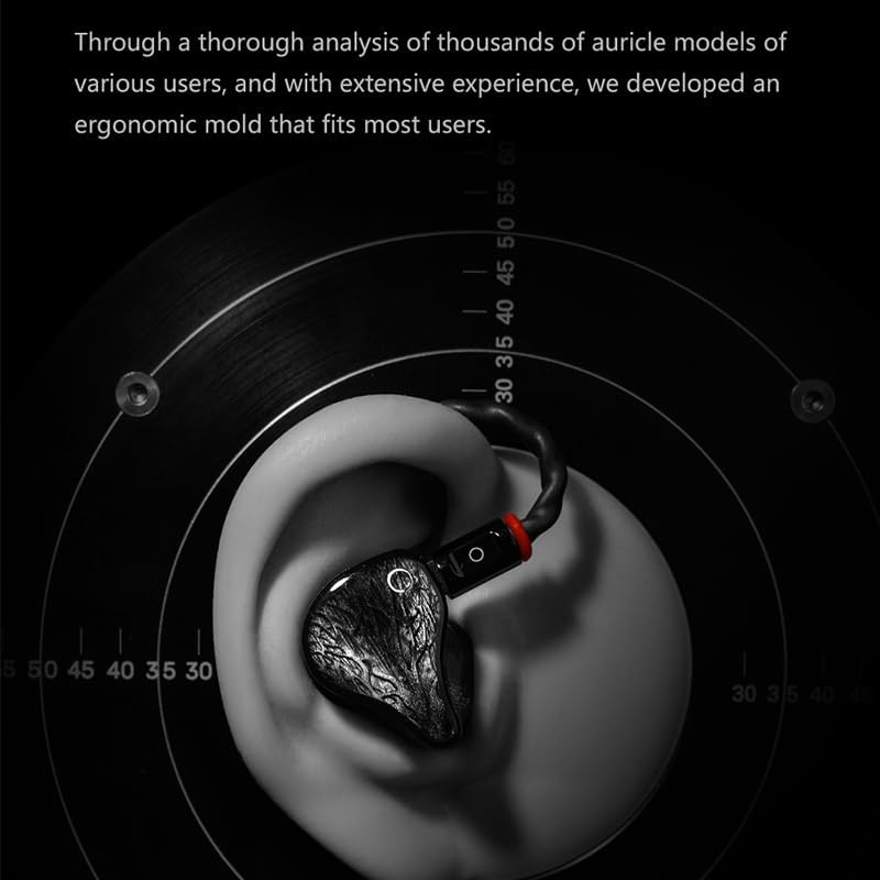 IOAUDIO SOGNO 2DD 6BA Hybrid in-Ear Monitor Headphones with Multi-Plug Cable 4.4mm/2.5mm/3.5mm