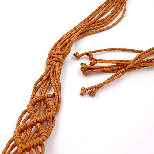Fashion Bohemian Tassel Braided Belt Crochet Waistband Women's Dress Belt (C-Belt-10)4
