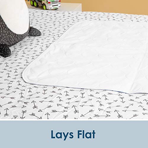 Washable Bed Pad for Incontinence, 17x24 Inches - Reusable Waterproof Mattress Sheet Protector Underpad for Kids, Adults or Pets