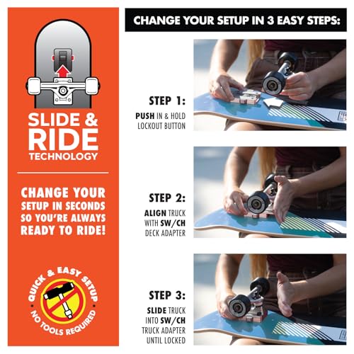 SWCH Board 2-in-1 Complete Skateboard