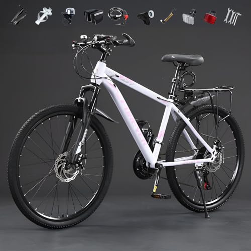 CUIOT ���]�� �}�E���e���o�C�N 24/26/27.5�C���` �n�C�e���X�`�[���t���[�� �y�� ��� �t�����g�T�X�y���V���� 24�i�ϑ� �f���A���f�B�X�N�u���[�L ���߃^�C�� �ʋΒʊw ���S�� �ѓ��g���C���� ��l�p MTB �g�ݗ��ĊȒP,�s���N,24