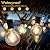 LED Outdoor String Lights 100FT Patio Light with 52 Shatterproof G40 Dimmable Globe Bulb, 2-Pack 50FT Waterproof Outside Hanging String Light for Christmas Backyard Porch Balcony Gazebo Party