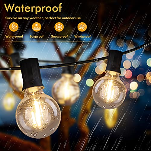 Brightever G40-50FT-25 Led Outdoor String Lights 100Ft Patio Light With 52 Shatterproof G40 Dimmable Globe Bulb thumb #2