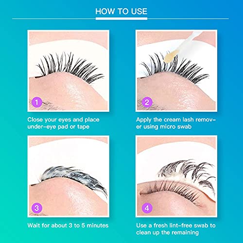 I-Laesh Eyelash Extension Remover Cream, 15G / 0.52 Oz, Glue Remover, Fast Lash Adhesive Dissolution, Sensitive Skin, Low Irritation, For Professional Only #TOP2