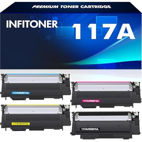 4-Pack Compatible Toner Cartridges for HP 117A Cover