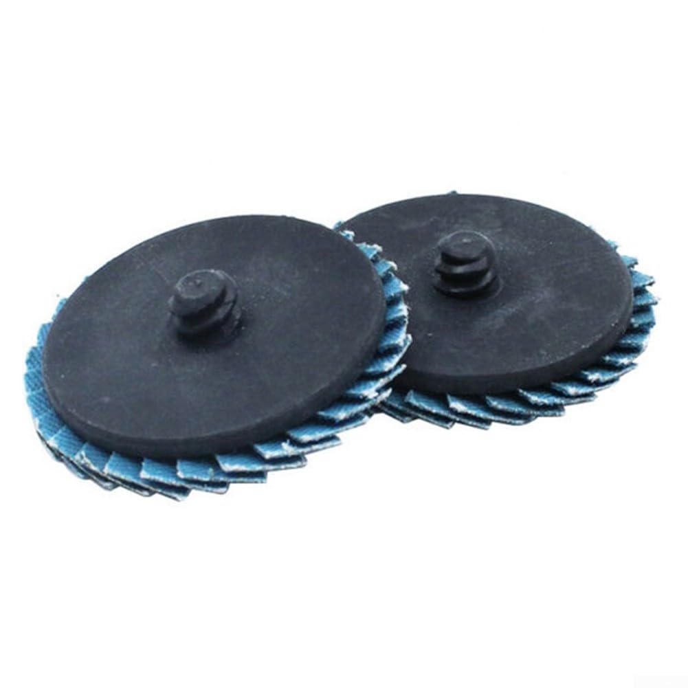 Mola per Lucidare, Mole Lamellari, Confezione da 20 50 Mm X 6 Mm Disco Lamellare in Zirconio con Gambo da 1/4 Pollici Mola Abrasiva per Metallo Arrugginito