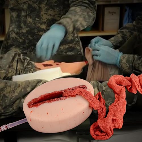 Kit di addestramento per il controllo delle emostasi per lezioni di medicina, pratica emostasica con pelle simulata e laccio emostatico, educazione essenziale di primo soccorso
