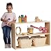 ECR4Kids Birch Streamline Storage Cabinet | Hardwood Classroom & Home Storage Solution for Kids | 2-Shelf Without Back, 24" H