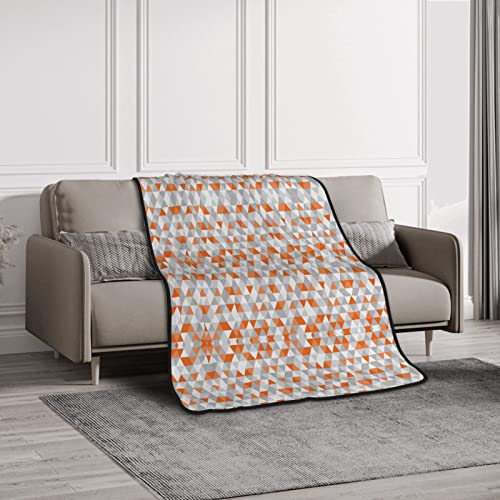 Couverture imprimée triangles flanelle super douce 152x203cm - 5