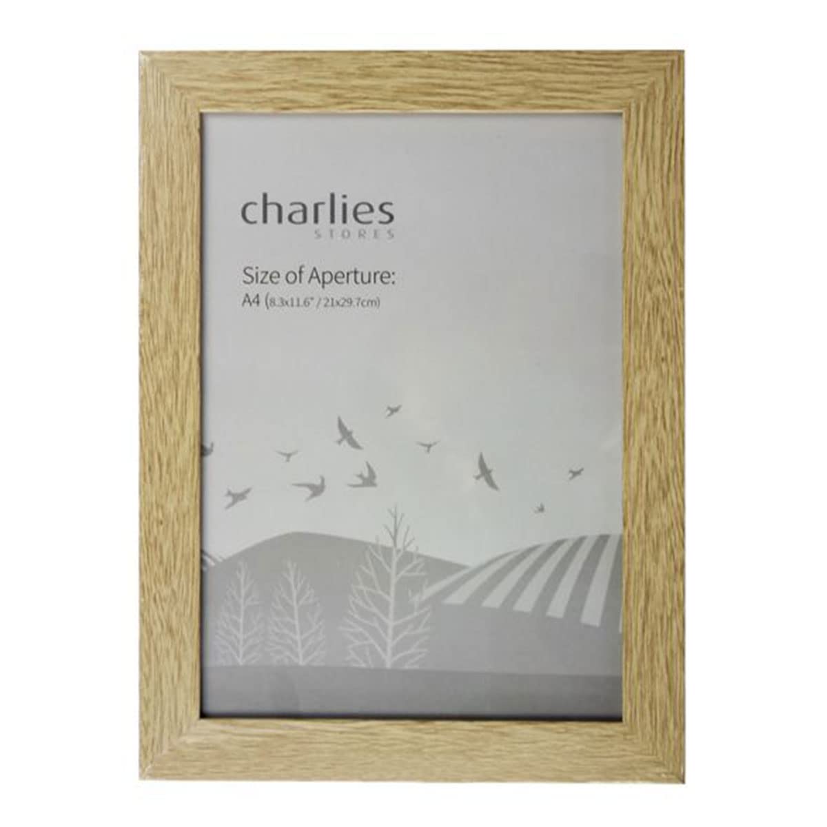 Charlies Oak Effect Picture Frame - A4
