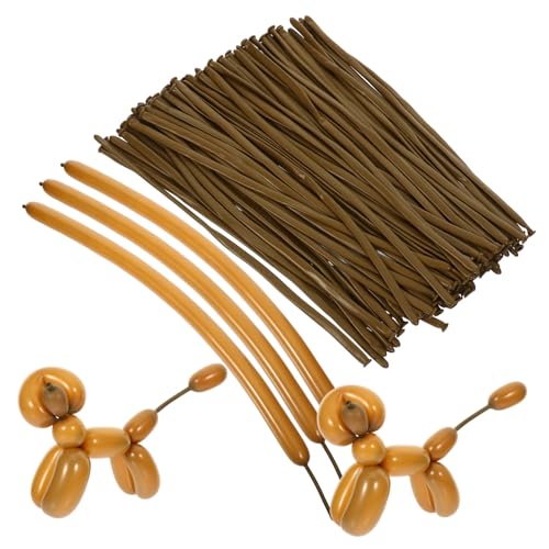 TOYANDONA 100 Palloncini Lunghi in Lattice Modellabili a Strisce, Decorazioni Per Feste e Matrimoni, Per Creazioni Fai Da Te e Bouquet Creativi, Confezione Da 100 Pezzi Per Eventi e Celebrazioni