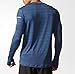 adidas Performance Men's Sequencials Heathered Long Sleeve Tee, Mineral Blue, X-Large