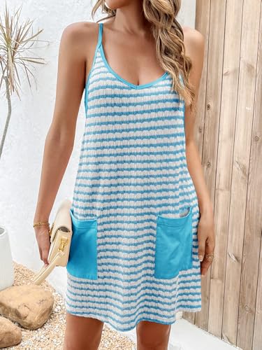 Image of Fisoew Womens Tennis Athletic Dress Mini Romper Dress with Built in Shorts Summer Vacation Outfits