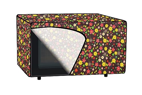 Image of The Furnishing Tree PVC Waterproof Microwave Oven Cover Compatible for Whirlpool 25 L Convection Magicook Elite miniFloral Pattern Multicolor