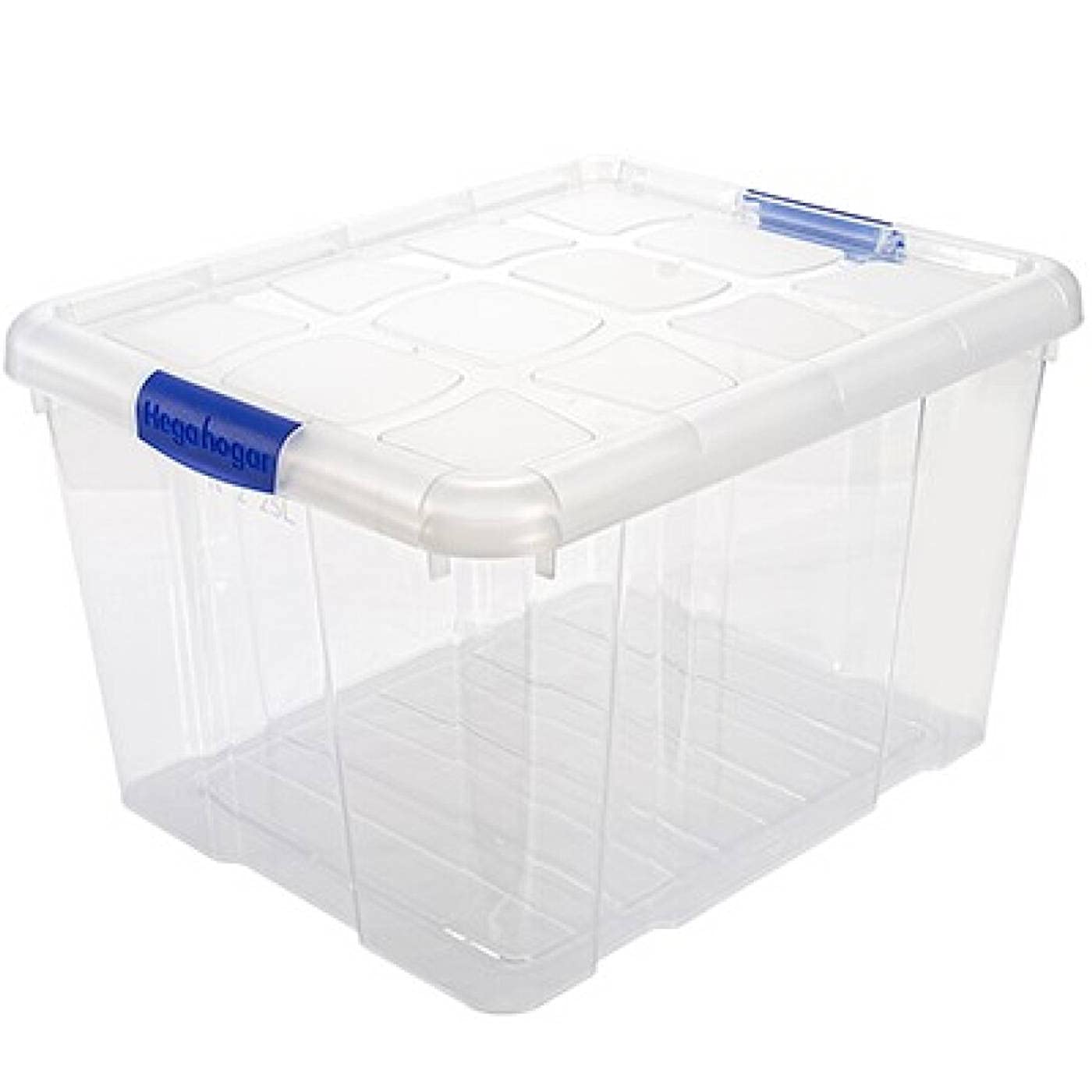 Acan Tradineur - Pack de 4 Cajas de Almacenamiento - Fabricado en plástico - Contenedor para almacenar Libros, ropa, mantas - N.º 2-25,5 x 41,5 x 35 cm - 25 Litros