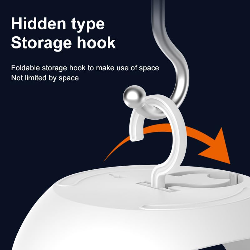 Image of SKYTONE Table Fan For Home | High Speed-Ultra-quiet, 360 Adjustment for Better Cooling-Fan-Upto 8 Hrs. Runtime-3 Speed Modes Portable fan for Home, Office, Kitchen (SKYWHITE)