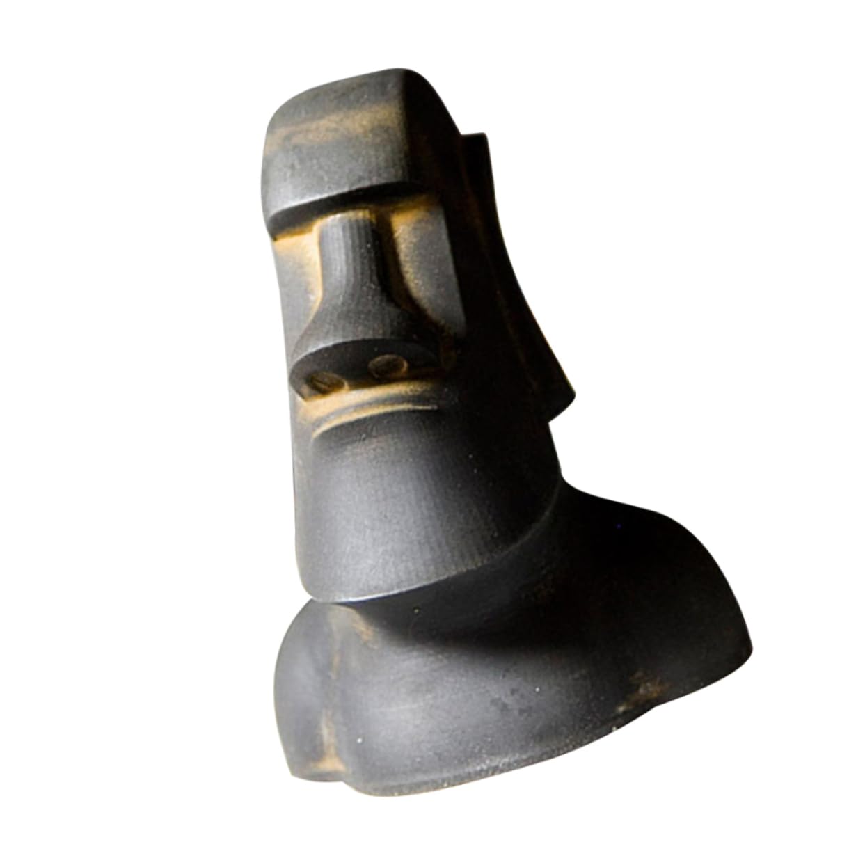 BESTYASH Statua Moai Decorativa in Resina Miniatura Scultura Isola per Giardino e Ufficio Ornamentazione Tiki per e Design per Interni ed Esterni