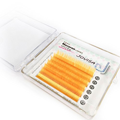 JOVISA Macaron Eyelash Extension 0.07 Curl C Mixed Tray Neon Colored Lashes