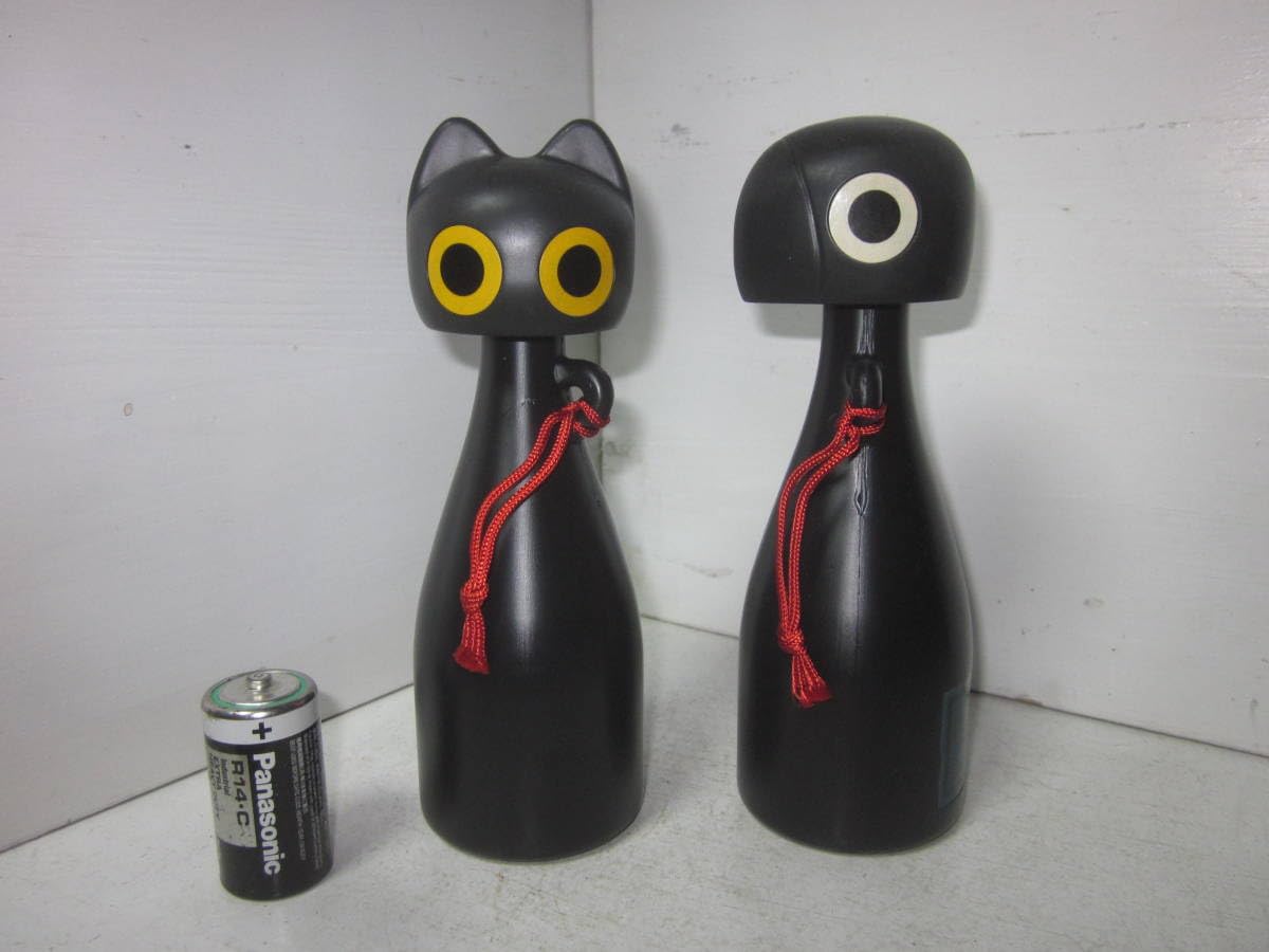 Amazon.co.jp: 昭和レトロ 黒猫 九官鳥 墨汁ボトル まっくろ 不易本舗