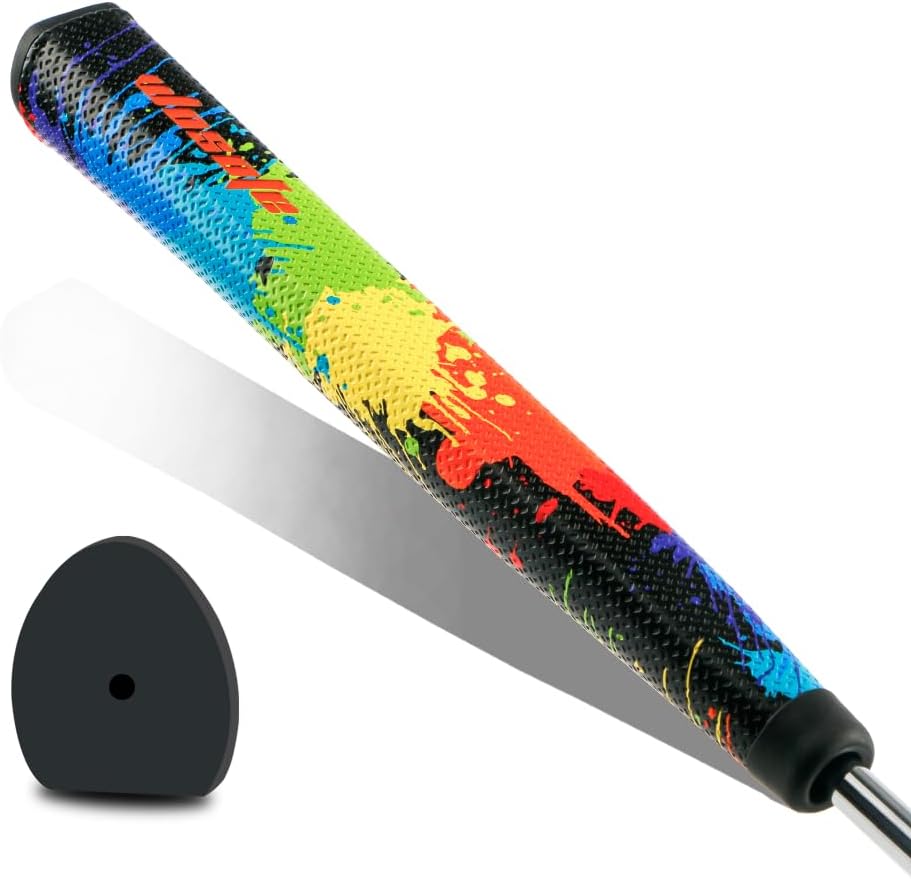 wosofe GOLF パターグリップ 異なる素材と重量の2種類のグリップ 快適な高度なテクスチャコントロールと高フィードバックゴル