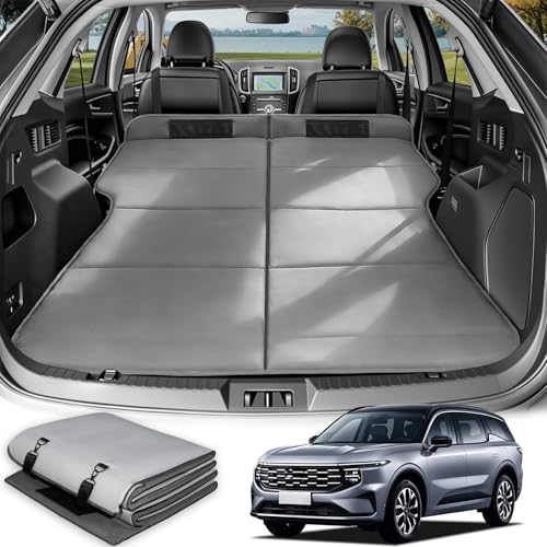 Image of Car Bed for Ford Edge, Foldable Non Inflatable Soft Foam Camping Mattress, Thickened Portable SUV Trunk Sleeping Pad, Air Mattress Upgrade for Family Camping Essentials, Gifts for Car Guys, Travel