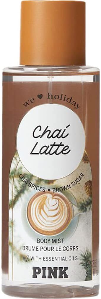 Pink Chai Latte Body Mist for Women 8.4 Ounce (Chai Latte), 8.40 Fl Oz (Pack of 1)