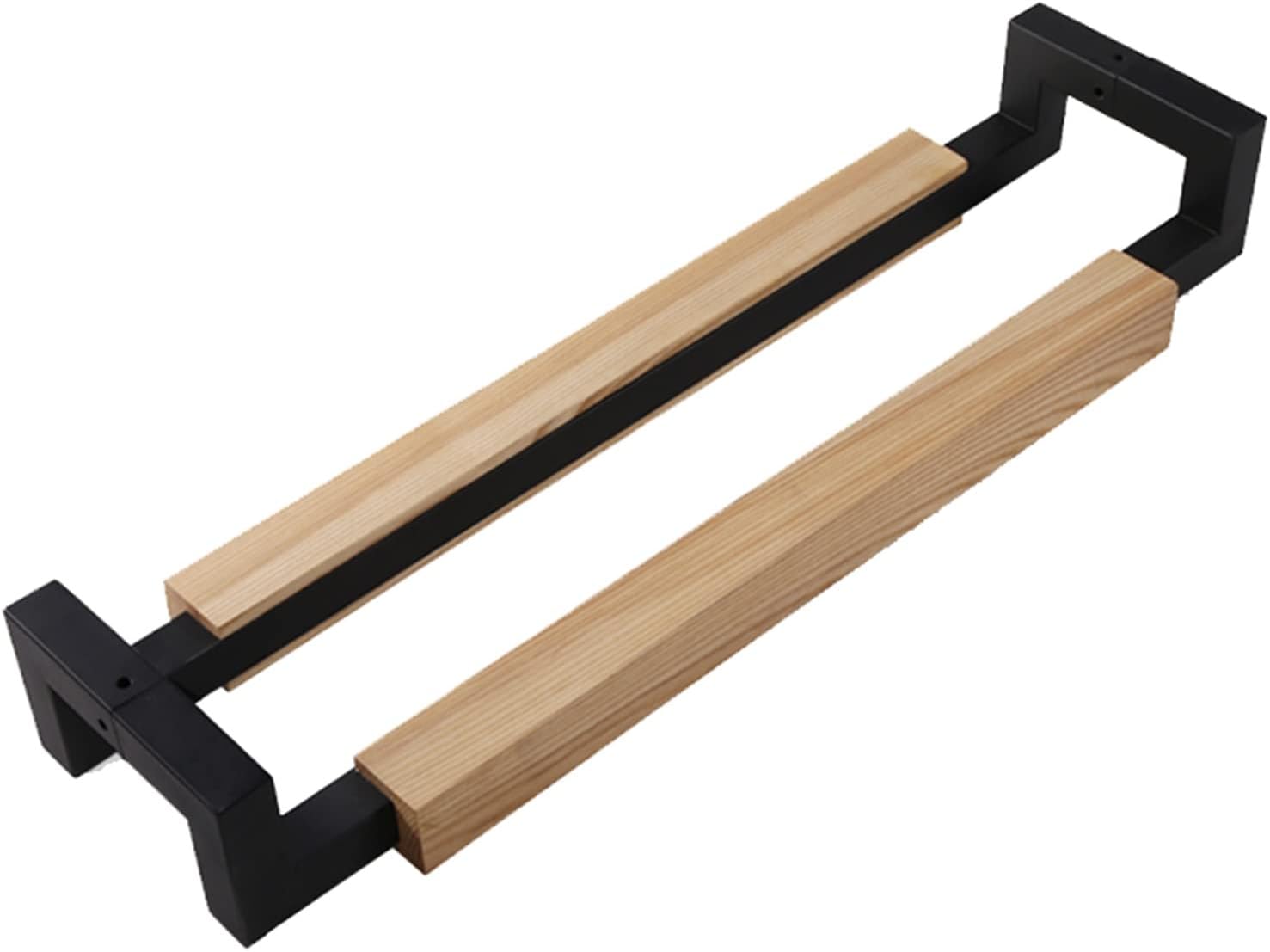 Door Handle Solid Door Handle Set with Install Fitting,Stainless Steel Wood Long Rectangular Sliding Door Handle (Style2 80cm/31.5) (Style4 100cm/39.4)