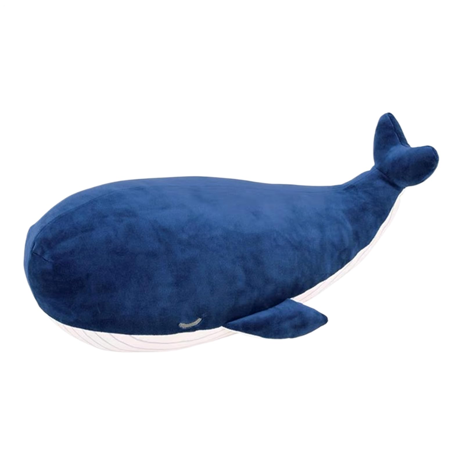 Whale Plush Pillow - Large Soft Blue Whale Stuffed Animal Toy | Skin-Friendly Sea Animal Hugging Doll | Cute Cartoon Plush Cushion for Kids Bedroom Nursery Sofa Car Decor