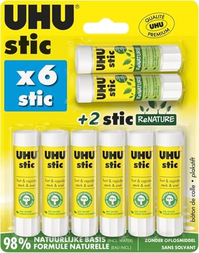 UHU Stic - Bâton de Colle Sans Solvants - Colle Enfant, Loisirs C...