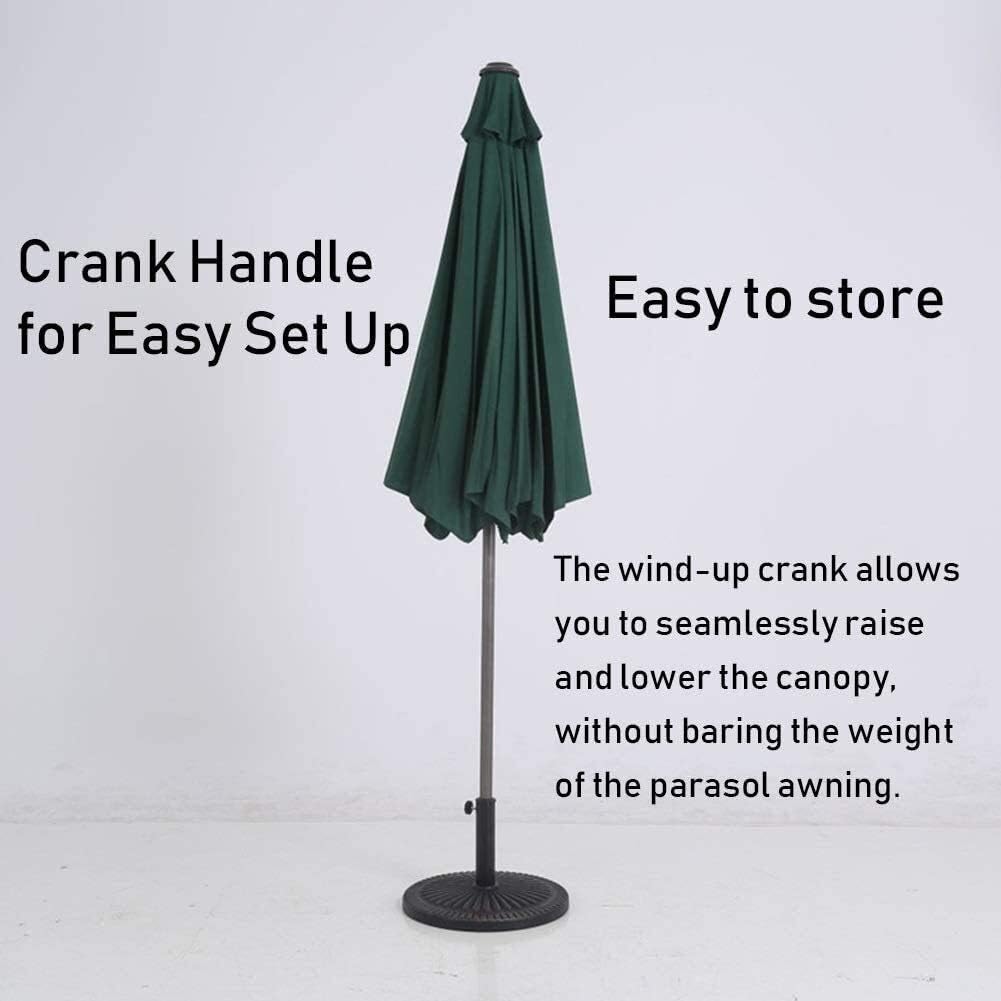 Outdoor Garden Parasols Parasols 9' Outdoor Patio Market Table Umbrella, Portable Offset Patio Umbrella for Poolside, Deck, Garden, Backyard, Pool Indoor & Outdoor Use good