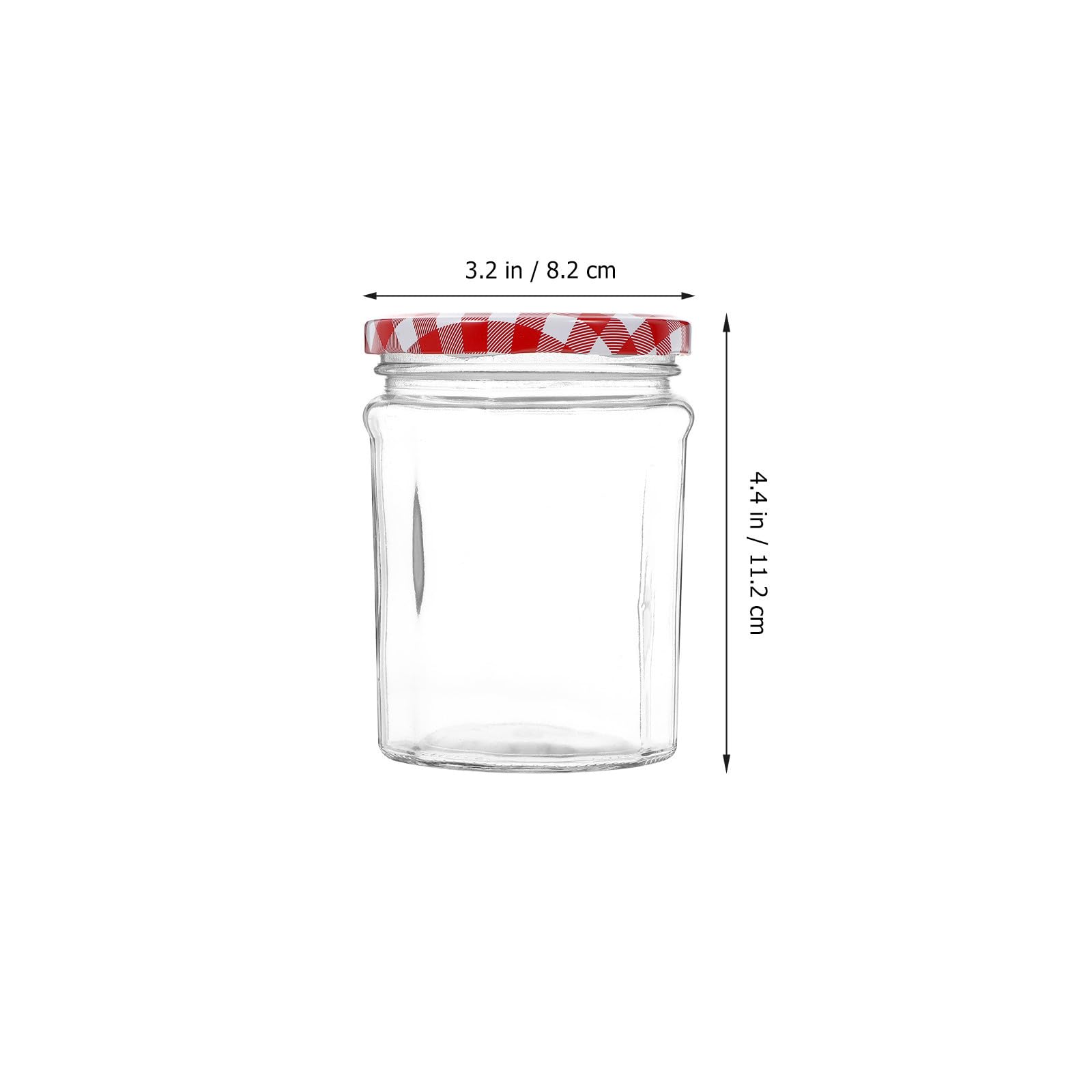 ULTECHNOVO 6 Piezas Tarro de Cristal para Miel y Alimentos 380ml de Vidrio