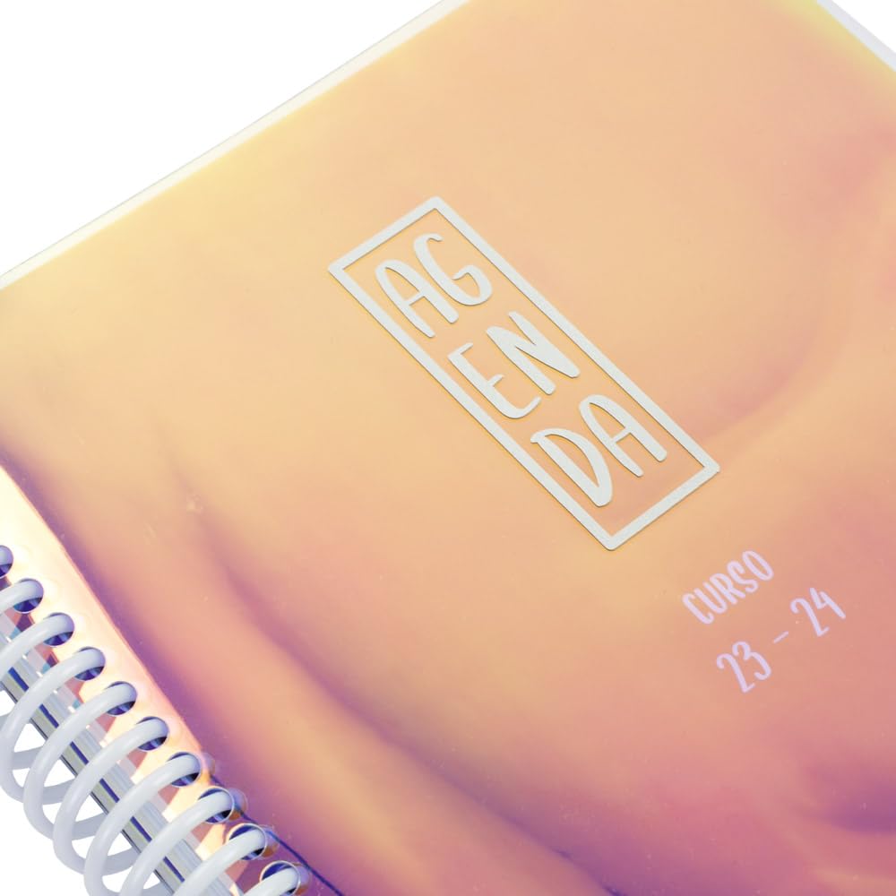 Casterli, SCHOOL DIARY 2023-24 BRILLI Collection. Holographic cover. Day Page, 136 flexible spiral - Image 2