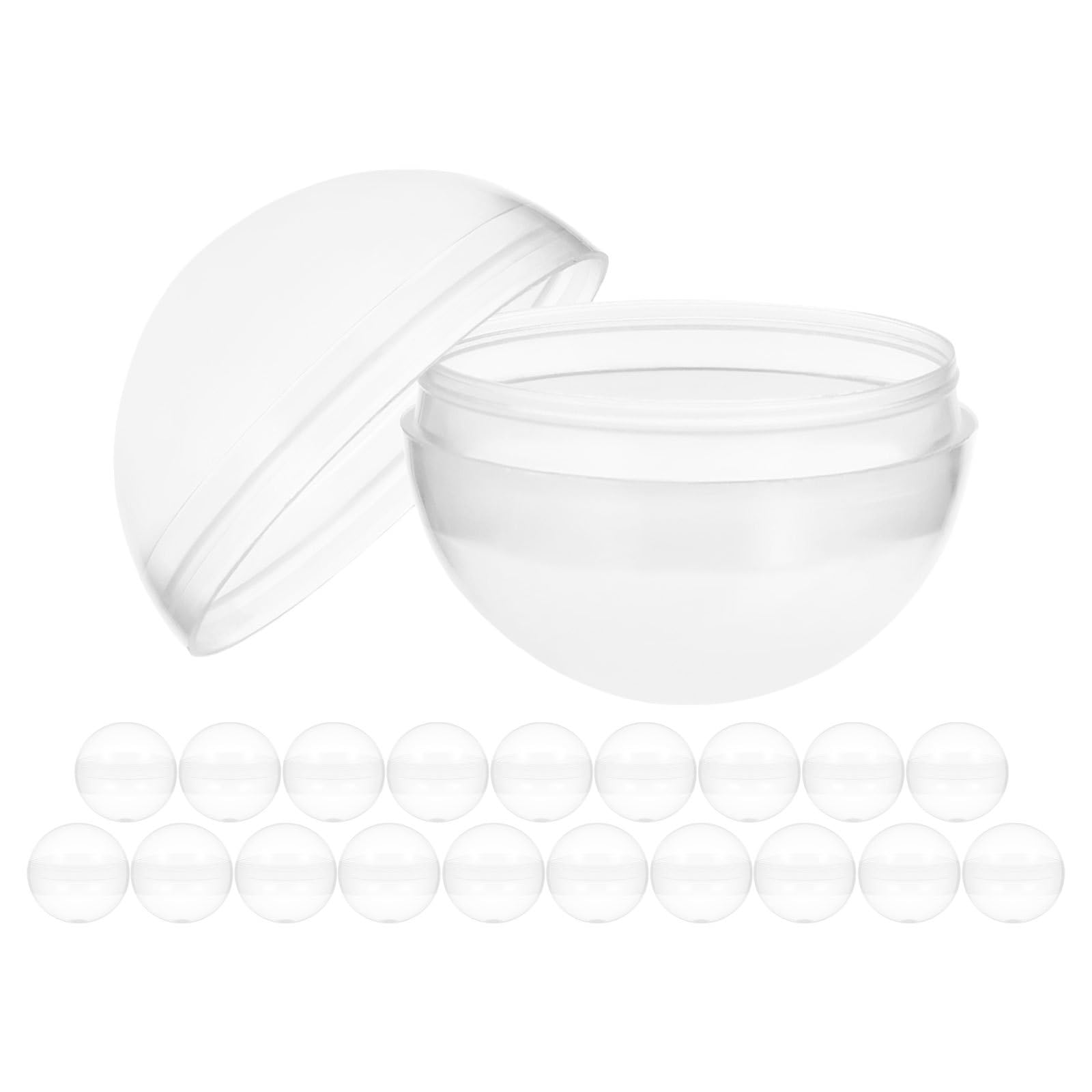 200 sztuk kapsułek do automatu z gumami do żucia, małe, puste kapsułki do zabawek - 1,8 cala/45 mm, przezroczyste do automatu z gumami do żucia, plastikowe pojemniki na zabawki, słodycze,