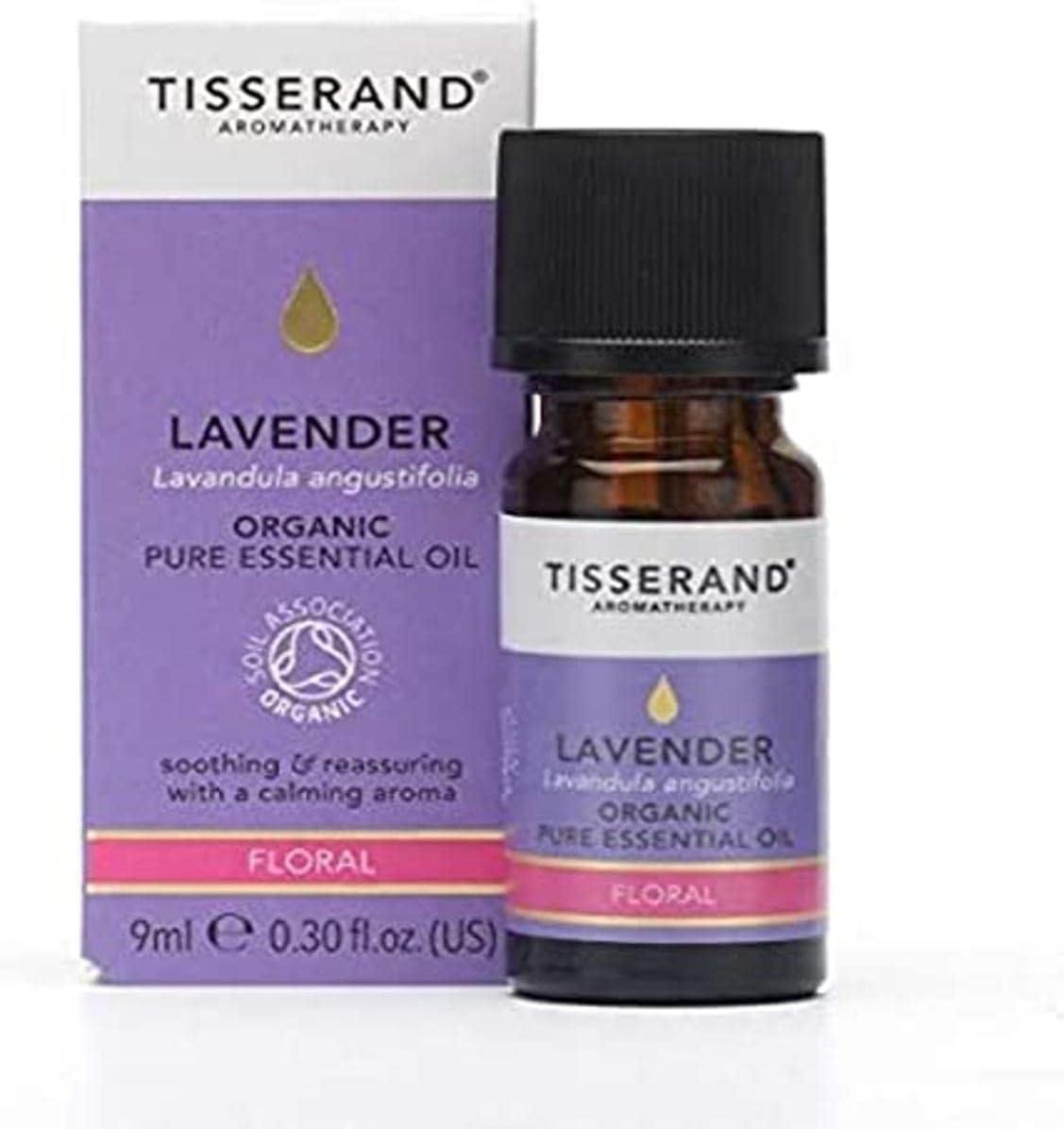 Tisserand Aromatherapy – Lavender Essential Oil – Organic Lavender Oil – Therapeutic, Sleep Aid, Essential Oil, Massage Oil – 100% Pure And Natural Essential Oil – 9 ml