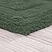 Bathroom Rugs - 2-Piece Cotton Bathroom Mat Set - Machine Washable Bath Mats for Bathroom, Kitchen, or Laundry Room by Lavish Home (Green)