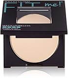 Maybelline New York Fit Me! Matte + Poreless Foundation Powder, Porcelain [110] 0.30 oz (Pack of 3)