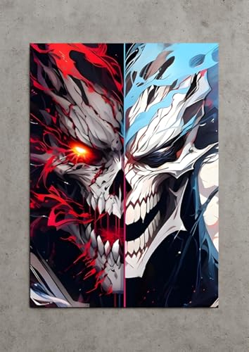Image of NIJUKA Anime Printed A4 Size Metal sheet Poster For Home And Room Decoration | For Anime Art Fans Boys And Girls (Kaiju Murge Power)